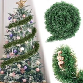 33Ft Christmas Twist Garland Artificial Vine Soft Greenery Xmas Tree Decor for Outdoor Indoor Home Wedding New Year Birthday Party Supplies