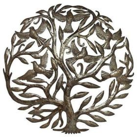 Steel Drum Art - 24 inch Tree of Life - Croix des Bouquets