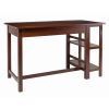 Velda Transitional Writing Desk With 2 Shelves And 1 Drawer