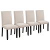 5-Piece Dining Set has Faux Marble Table and 4 Padded Chairs