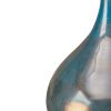 3 Madison Park Aurora Blue and Bronze Decorative Glass Vases