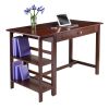 Velda Transitional Writing Desk With 2 Shelves And 1 Drawer