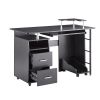 High Quality Office Furniture Modern Office Table Solid Wood Computer Desk With Storage Shelves And File Cabinet