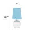 Studded Texture Ceramic Tabletop Lamp, Blue