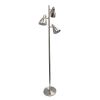 Modern Metal 3-Light Tree Floor Lamp, Brushed Nickel Finish