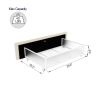 Twin Upholstered Daybed with 2 Drawers and Tufted Back, Ivory