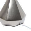 Solid Pyramid Lamp, Silver