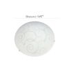 Round Flushmount Ceiling Light with Scroll Swirl Design