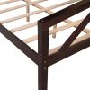 Full Size Wooden Daybed, Wood Slat Support, Espresso