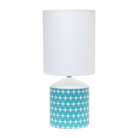 Fresh Prints Lamp, Blue Cross