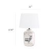 Rustic Deer Ceramic Farmhouse Table Lamp