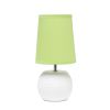 Studded Texture Ceramic Tabletop Lamp, Green