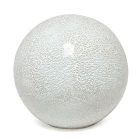 1 Light Mosaic Stone Ball Tabletop Lamp, White