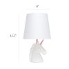 Sparkling Pink and White Unicorn Table Lamp