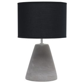 Pinnacle Concrete Tabletop Lamp, Black