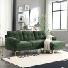 Modern Chenille Sectional L-Shape Sofa With Chaise Lounge