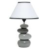 Shades of Gray Ceramic Stone Lamp