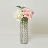 Elipse Crystal and Chrome 10.25 Inch Candle Holder