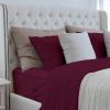 Luxurious Viscose from 100% Bamboo 2-Piece Pillowcase Set Queen Merlot