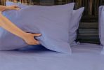 Luxuriously Soft Viscose 100% Bamboo 4-Piece Cal King Amethyst Sheets