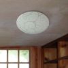 Round Flushmount Ceiling Light with Scroll Swirl Design