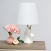 Sparkling Gold and White Unicorn Table Lamp