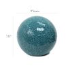 1 Light Mosaic Stone Ball Tabletop Lamp, Teal