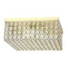 Glam 2 Light 12 Inch Square Flush Mount, Gold