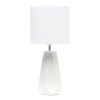 Ceramic Prism Tabletop Lamp, Off White