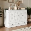 Full Murphy Chest with Charging Station and Drawer White