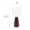 Ceramic Prism Tabletop Lamp, Espresso Brown