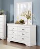 Louis Phillippe Style Antique Drop Handles Traditional White Dresser Classic Bedroom Furniture