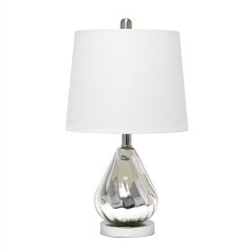 Kissy Pear Table Lamp with White Fabric Shade