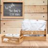 Three Piece Decorative Wood Bathroom Set, Large, Cabin/Lodge/Rustic  (1 Towel Holder, 1 Frame, 1 Toilet Paper Holder)