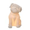 Porcelain Puppy Dog Shaped Tabletop Lamp