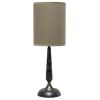 Traditional Candlestick Electric Lamp with Shade – Oil Rubbed Bronze