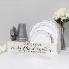 Pantry Picks Farmhouse 17." Wooden Kitchen Countertop Organizer for Plates, Cups, Utensils, Napkins, Condiments "Take One or do the Dishes You Choose