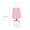 Studded Texture Ceramic Tabletop Lamp, Pink