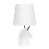 Sparkling Rainbow and White Unicorn Table Lamp