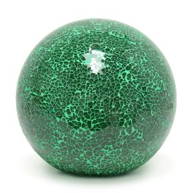 1 Light Mosaic Stone Ball Tabletop Lamp, Green