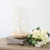 White Wired Mesh Uplight Table Lamp