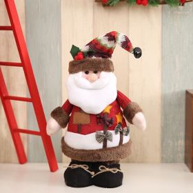 Christmas Snowman; Santa Claus And Elk Standing Figure Decoration Hotel Shopping Mall Atmosphere Layout Creative Holiday Decorations (Style: santa claus)