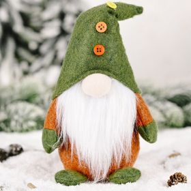 Christmas Elf Figure Without Face; Green Style Decoration Christmas Decorations (Style: Green)