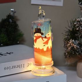 Christmas Flameless Candles for Home Decoration Christmas Gift (Color: style 1, size: M)