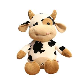 Soft Plush Doll Toy Cute Cartoon Cow Stuffed Animal Farm Animal Toy (size: 40CM)