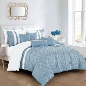 Brady 7 Pieces Comforter Set (size: king)