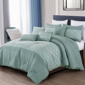 Brenda 7 Pieces Comforter Set (size: king)