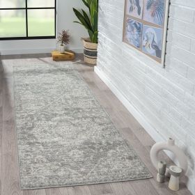 Distressed Medallion Woven Area Rug (Color: as Pic)