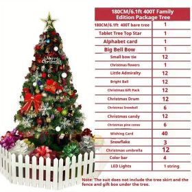 6FT/7FT Christmas Tree Classic Artificial Christmas Tree Hinged Fir Xmas Tree with Thick PVC Tips Metal Stand Easy to Assemble Suitable for Indoor and (Color: 180CM Christmas tree)