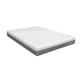 75L x 54W x 8H Memory Foam Mattress with Jacquard Fabric Cover (size: Queen Size)